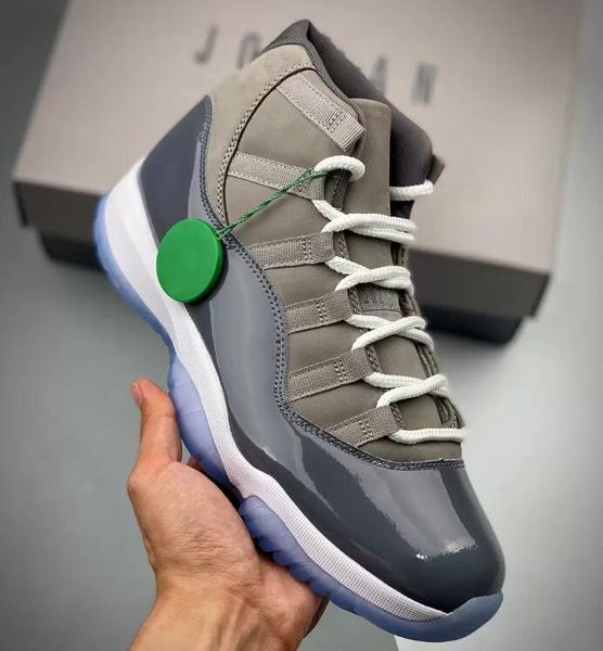 

11 cool grey men basketball shoes 11s medium grey white womens outdoor sports sneakers fashion designer running trainers ct8012-005 with ori