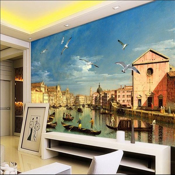 

wallpapers drop custom po wallpaper large mural living room bedroom city venice