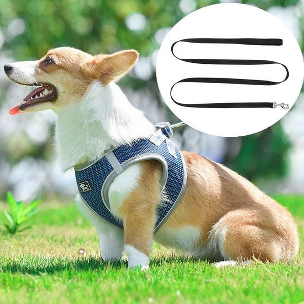 

dog collars & leashes 1.5 m adjustable lead hand pet training leash reflective nylon rope night safe walking traction