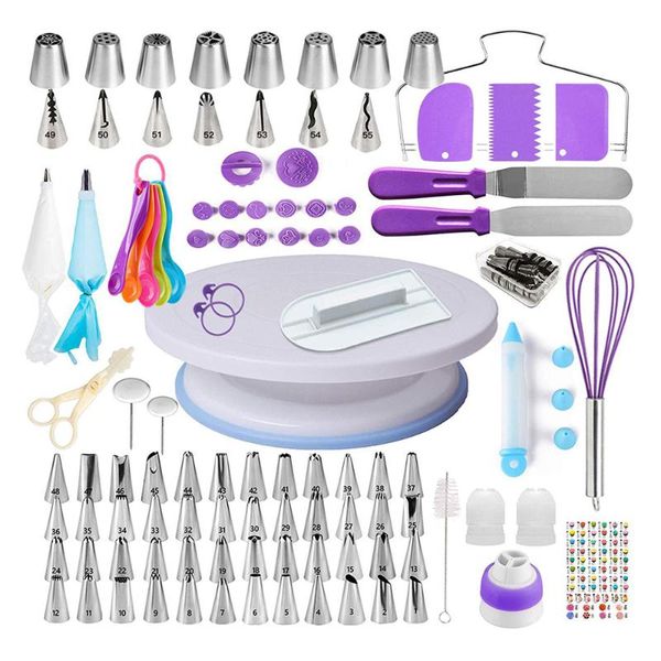 

pcs cake diy tools kit turntables silk flower tool spatula baking accessories decorating & pastry