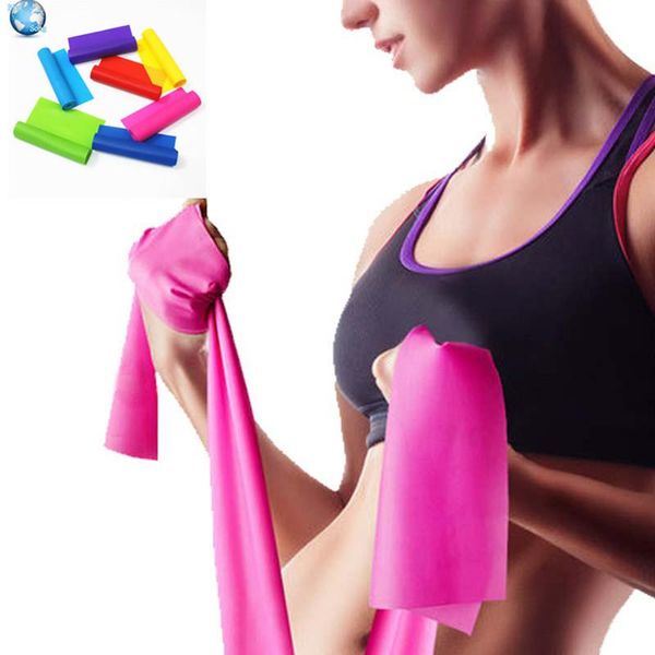 

1.5m yoga elastic band fitness resistance bands exercise tubes practical training rope thickening 0.35mm