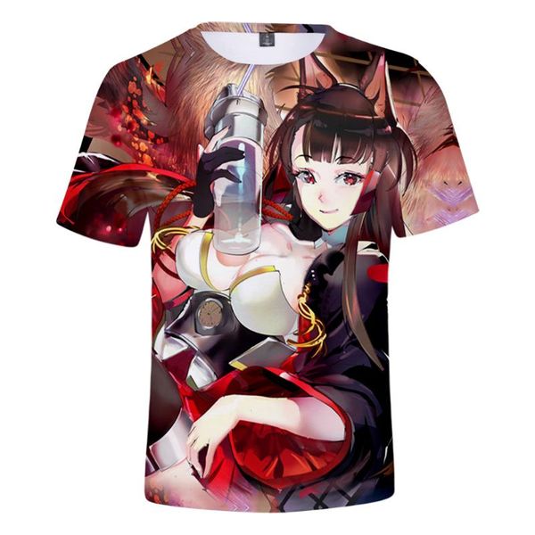 

men's t-shirts 2021 3d coats summer azur lane eagleunion sakura empir preppy style boy/girl street t-shirt kawaii retro innovation kids, White;black