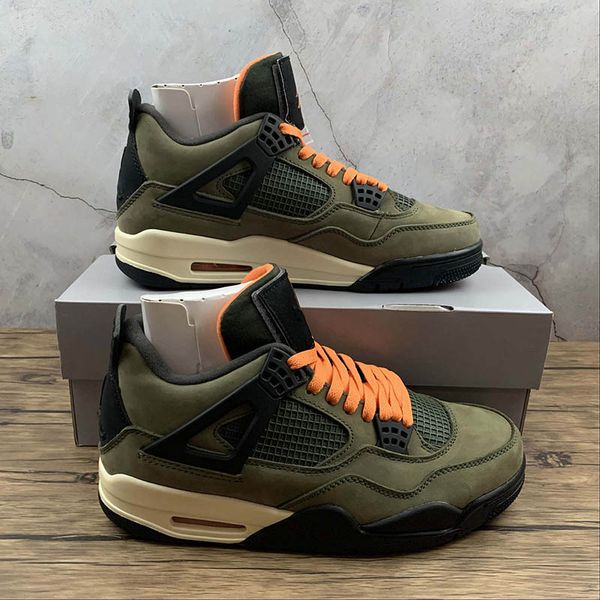

2021 men undefeated deep green jumpman 4 basketball shoes big size 4s fashion outdoor sports trainers sneakers with box tbtgroup