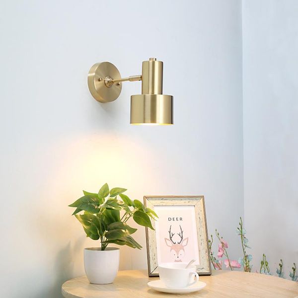 

modern nordic wall lamp led bedroom mirror lights bedside indoor wandlamp vintage gold vanity light e27 lamps