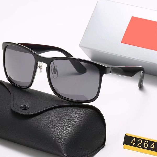 

protection sunglasses with case plated fashion uv400 designer 202 full lens women frame 4264 come for mirror coat fhaeg, White;black