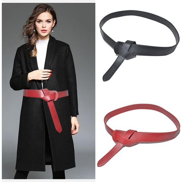 

belts super migration imitation leather designer belt ladies fine decorative 2021 fashion unbuttoned woolen coat bg-1054, Black;brown