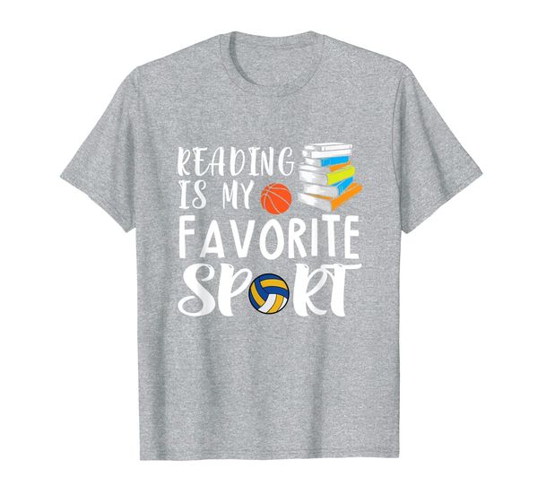 

reading is my favorite sport design for reading lover t-shirt, White;black