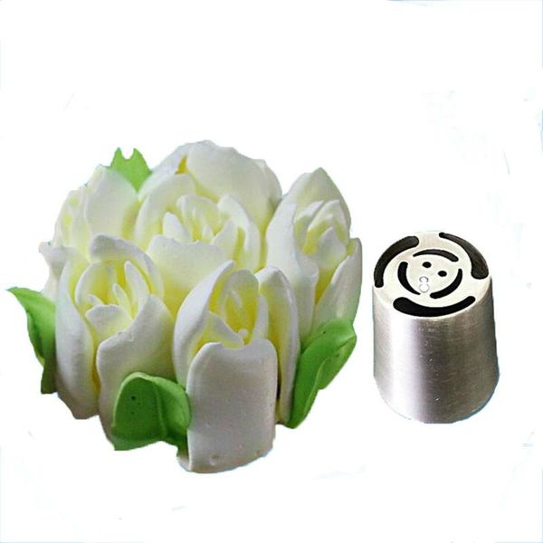 

1pcs stainless steel nozzles cake decorating icing piping cream large size decoration mouth tools set functional