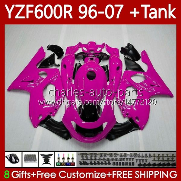 Verkleidungen + Tank für Yamaha YZF600R Thundercat YZF 600R 600 R 96 97 98 99 00 01 02 07 Karosserie 86No.126 YZF-600R 1996 2003 Glossy Rose 2004 2005 2006 2007 YZF600-R 96-07 Karosserie