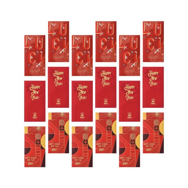 

gift wrap 30pcs exquisite 2021 ox year red packets envelopes money bags
