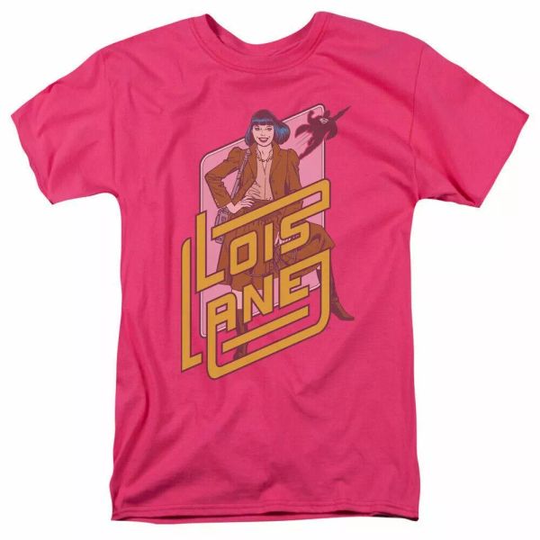 

Superman Lois Lane T Shirt Mens Licensed DC Comics Tee Hot Pink, White;black