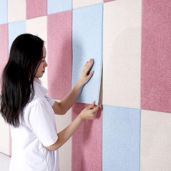 

wallpapers self-adhesive three-dimensional 3d wallpaper bedroom background wall children's anti-collision soft bag thick fabric