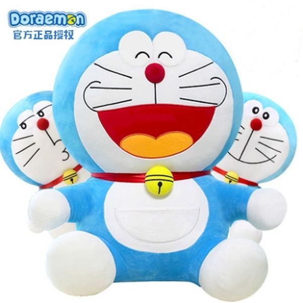 

beiku genuine doraemon large size robot cat blue fat plush toy pillow doll