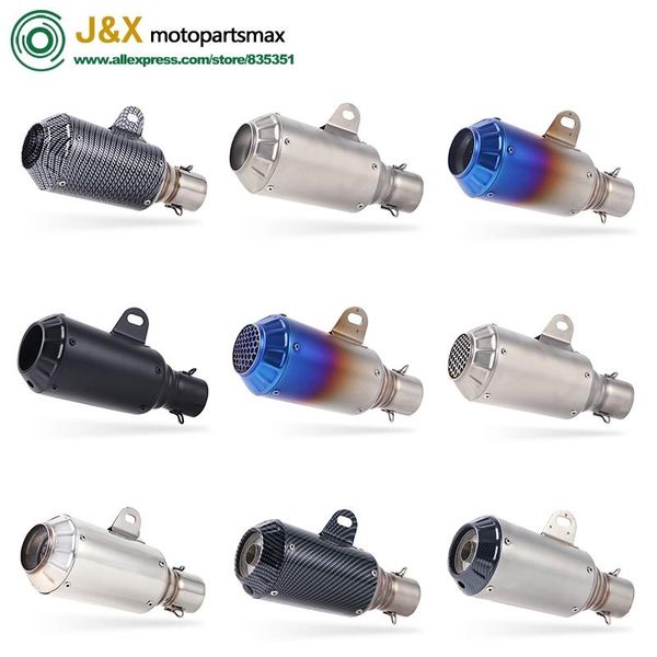 

motorcycle exhaust system universal modified muffler with db killer dirt street bike scooter atv z750 tmax cb