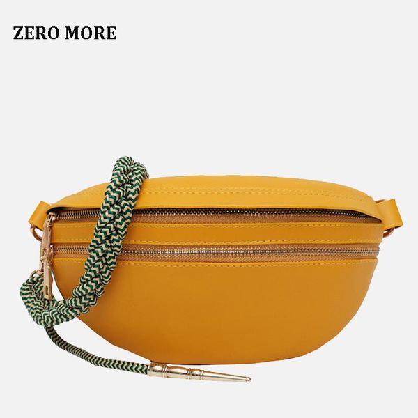 

waist bags handbag women pu leather crossbody for 2021 fashion knitted chest bag female mini