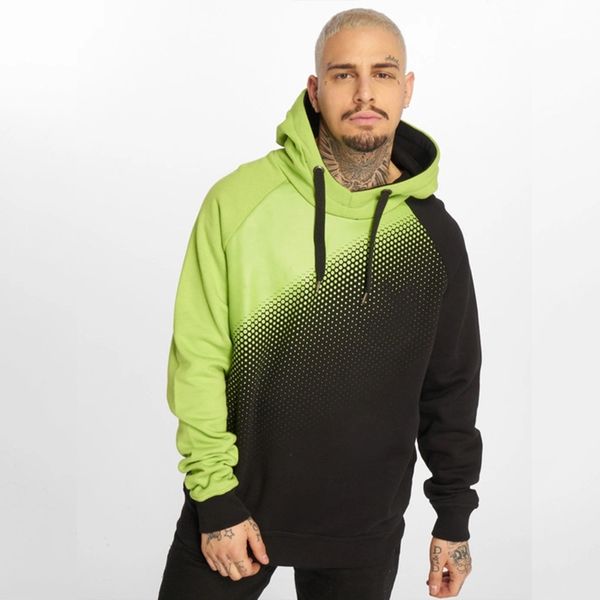 

men's hoodies autumn and winter 2021 color contrast sweater long sleeve hoodie football fitness training casual sportswear, Black