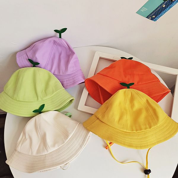 

children's hat thin baby fisherman's men's and women's spring autumn kindergarten little yellow cute sun fashion, Blue;gray
