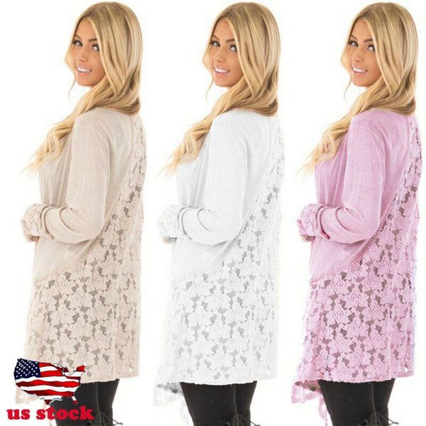 

women's jackets plus size womens long sleeve knitted cardigan sweater casual outwear coat jacket, Black;brown