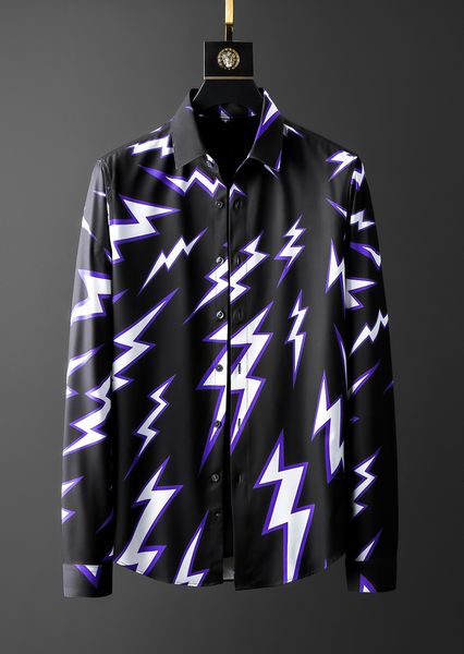

mens designer shirts brand clothing men long sleeve dress shirt hip hop style cotton 2021new arrival 6893, White;black