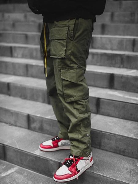 

pants men hip hop streetwear jogger pant fashiontrousers gyms fitness casual joggers sweatpants men's, Black