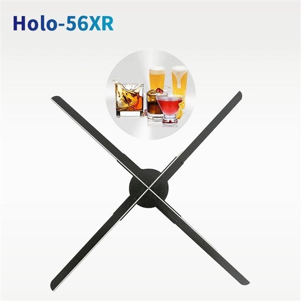 

giwox naked eye holographic fan 3d advertising machine 56cm led hd light bead