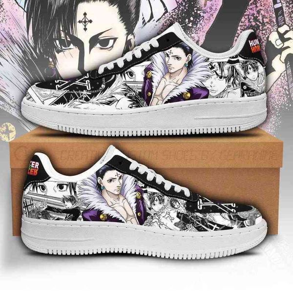 

kuroro lucifer sneakers custom hunter x anime shoes fan, Black