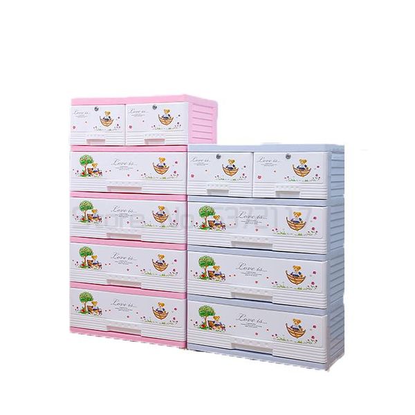 

storage drawers plastic drawer cabinet thickened baby wardrobe children