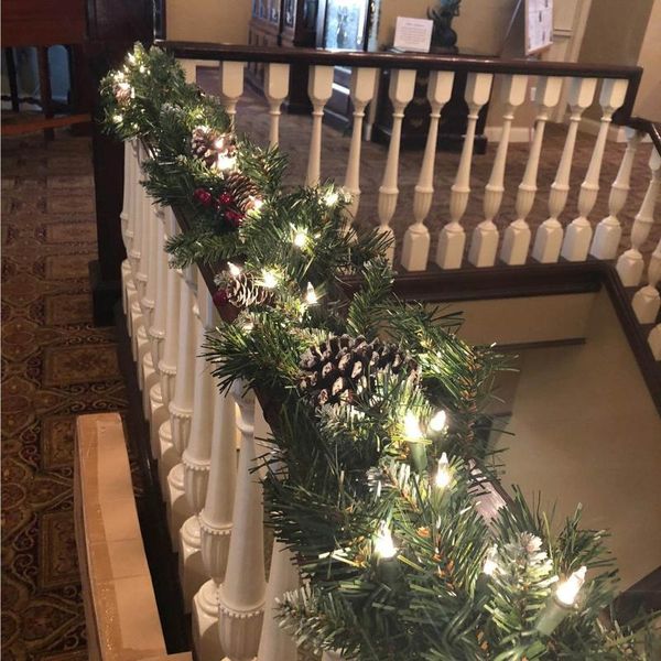 

2.7 m artificial tree garland christmas led rattan decorative banner decoration flowers & wreaths