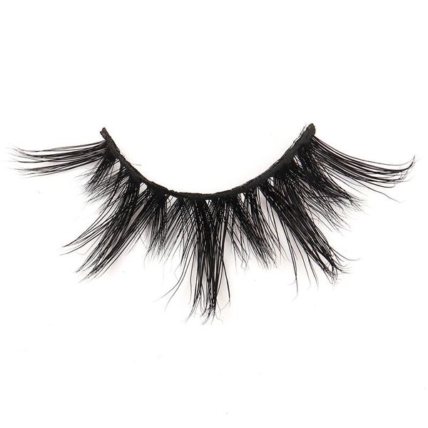 

false eyelashes 25mm long natural mink handmade eye lashes date make-up fake