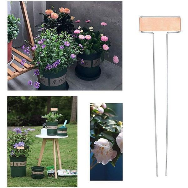 

garden decorations 20pcs gardening plant labels handwritten potted steel label balcony name plate courtyard insertion v3f2