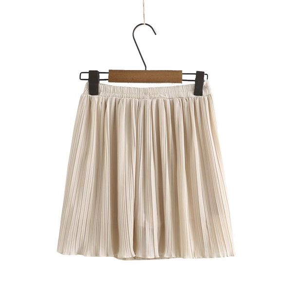 

skirts plus size xl-4xl women's chiffon solid simple elegant summer mini, Black