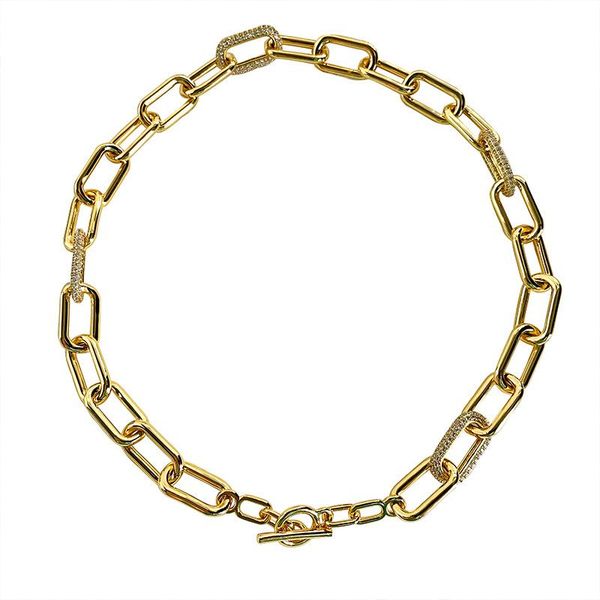 

chains european and american fashion punk hiphop necklace earrings bracelet set streetwear clavicle chain personalized gift collier, Silver