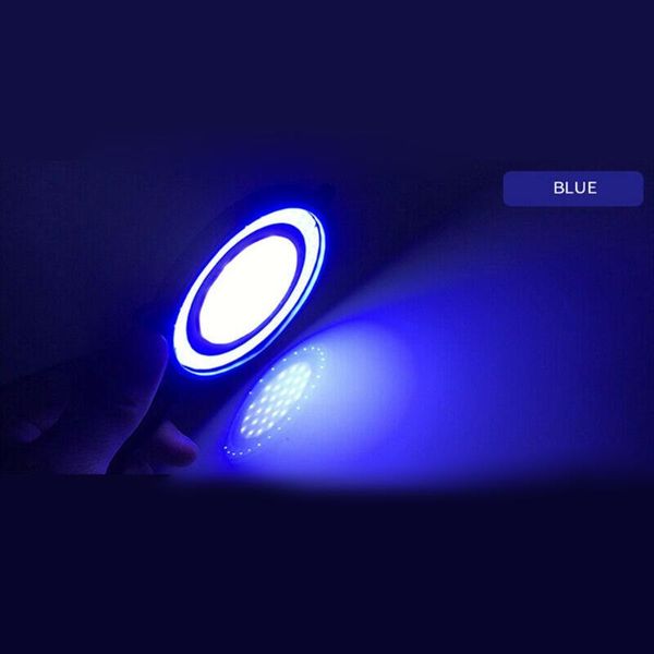 

pair car cob driving lamp 2pcs blue+ white dc12v drl 220-240lm led emergency lights