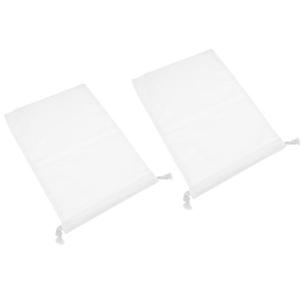 

storage bags 2pcs white drawstring bag diy painting pouch blank