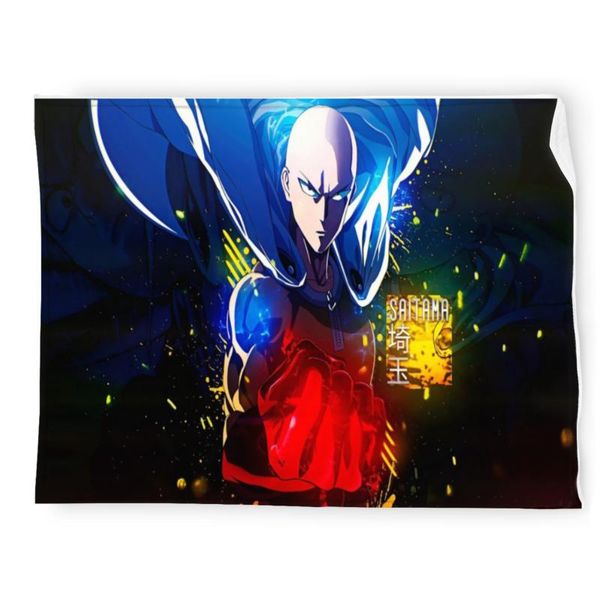 

blankets one punch man graphic printed home throw blanket flannel large soft warm cuddly sofa bed