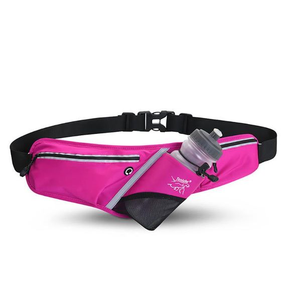 

outdoor bags men women running waist bag gym fitness belt pack sports jogging cycling with water bottles holder