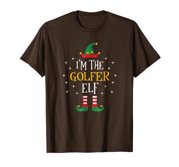 

i'm the golfer elf t shirt funny xmas gift family group, White;black