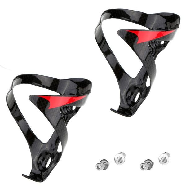 

2pcs full carbon fiber super light bike bicycle glossy water bottle holder cage ultralight bottles & cages