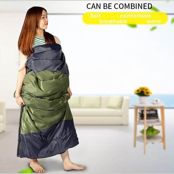 

outdoor pads envelope with cap sleeping bag 1kg-2.2kg camping single can be spliced