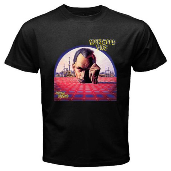 

New Righteous Pigs Logo Men's Black T-Shirt Size S-3XL 100% cotton, White;black