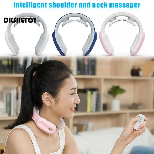 

electric massagers neck massage instrument usb remote control back adjustable shoulder ems muscle massager trainer relaxation