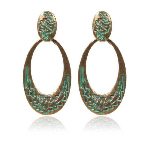 

earring beautiful chine fashion simple national style geometric earrings jewelry, Golden
