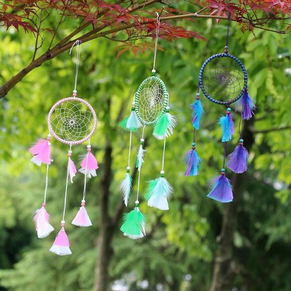 

handmade dream catcher wind chimes home hanging craft gift dreamcatcher ornament car bedroom decoration no light decorative objects & figuri