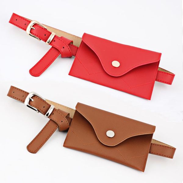 

waist bags 2021 fashion women's leather bag korean mini mobile phone big belt pu