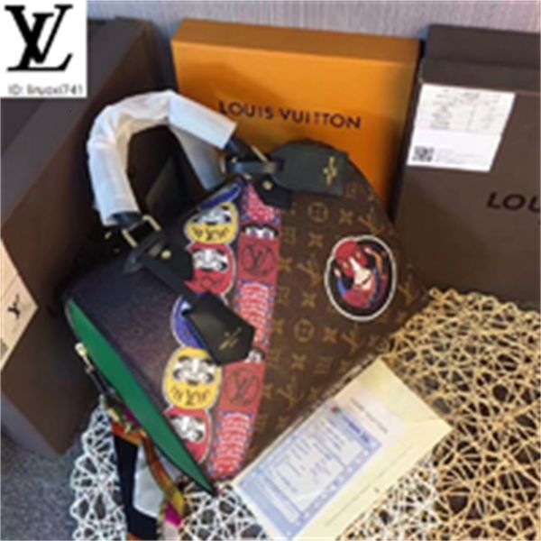 

brand designer luxury n9sv m40281 graffiti handbag green women handbags iconic bags handles shoulder bags totes cross body bag clutches, Red;black