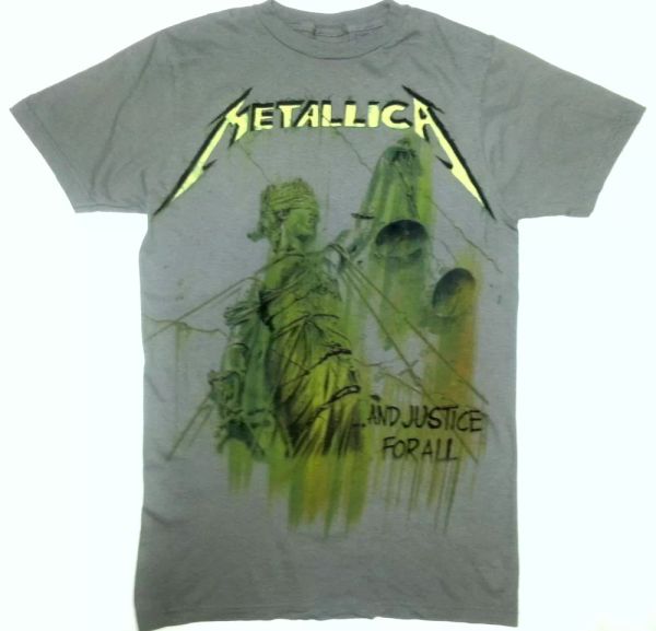 

Metallica ..AND JUSTICE FOR ALL T-Shirt NEW 100% Authentic & Official, White;black