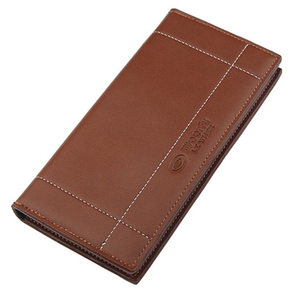 

men's casual wallet long money clip bag retro clutch wallets, Red;black