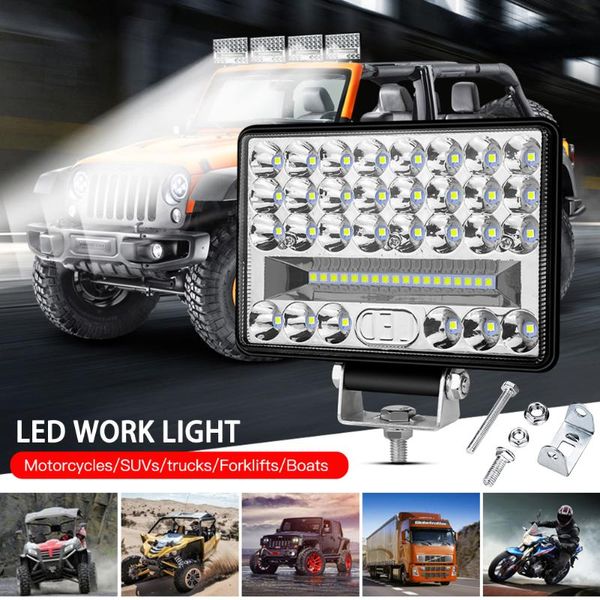 

working light 144w 3030 48-led work driving 4wd 6000k car suv truck fog lamp for repairing camping hiking backpacking