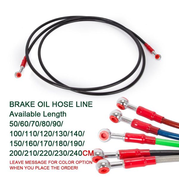 

motorcycle brakes bike brake clutch oil hose line pipe 10mm banjo 150cm - 240cm high-pressure