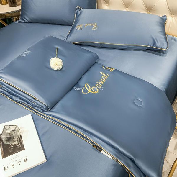

comforters & sets style embroidered summer quilt, washed, cool four-piece air-conditioned thin quilt